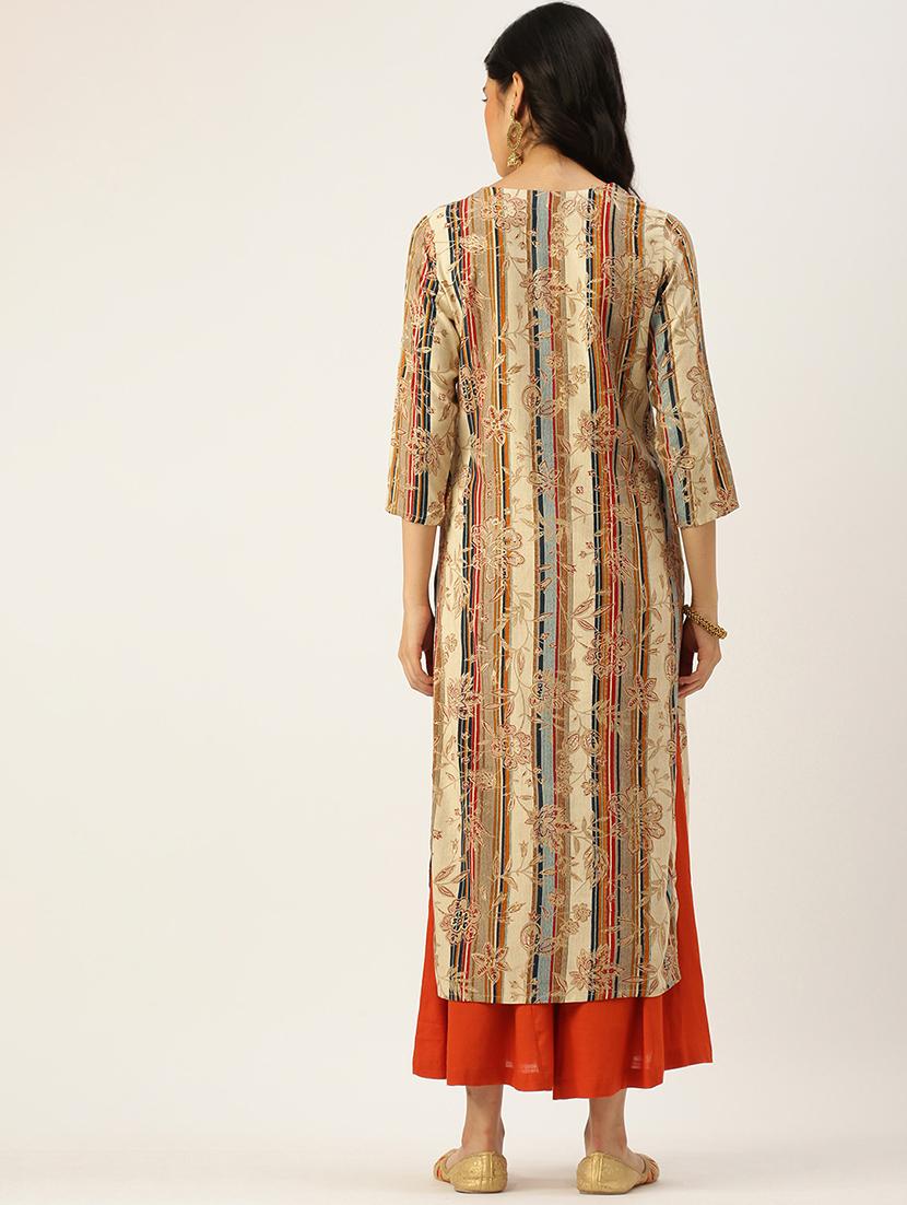 women's straight kurta - 18480719 - Zoom Image - 2