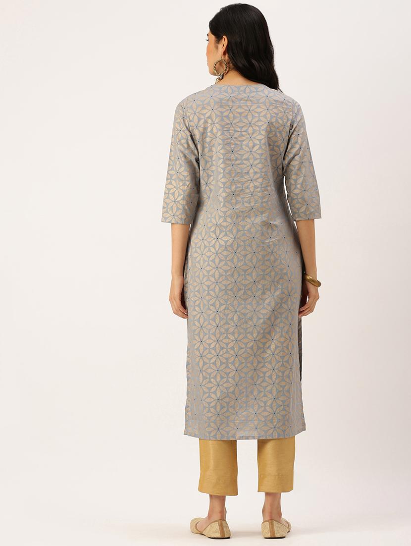 women's straight kurta - 18480723 - Standard Image - 2