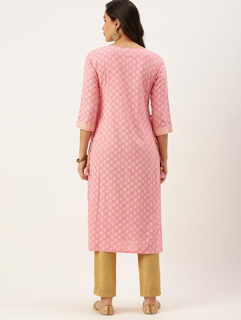 women's straight kurta - 18480767 - Standard Image - 2