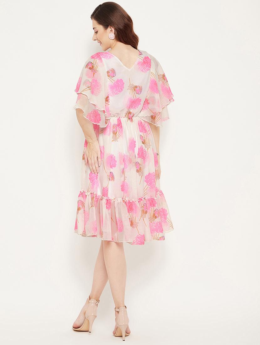 women's fit & flare floral tiered dress - 18512731 - Zoom Image - 2