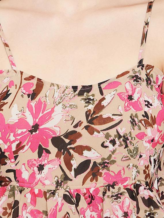 women's tiered dress floral dress - 18512747 - Standard Image - 4