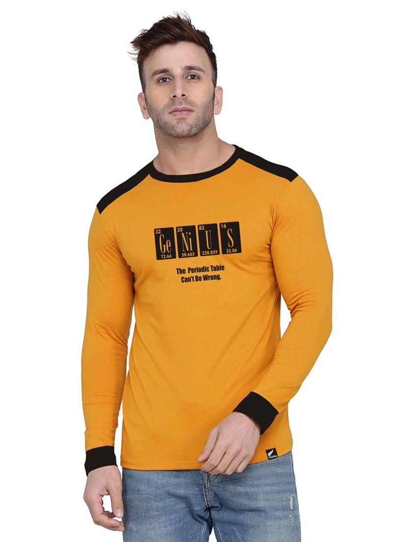 color blocked chest print t-shirt - 18520140 - Zoom Image - 0