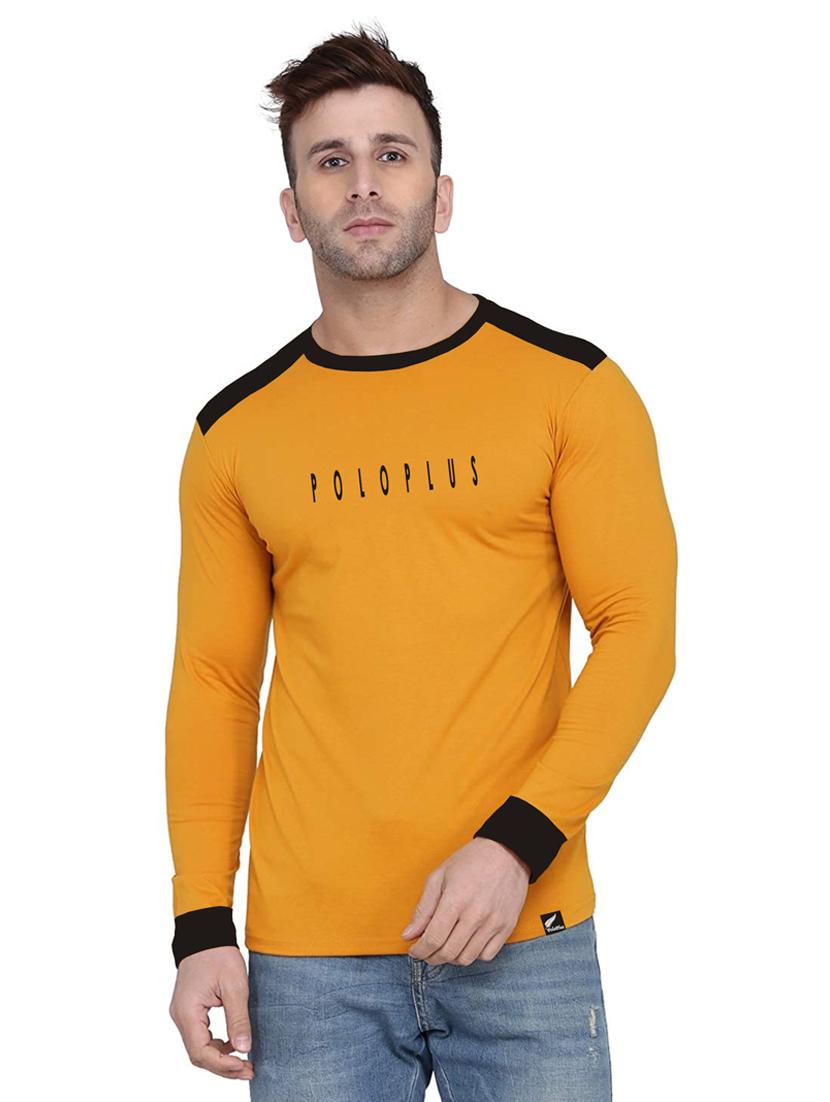 men color block long sleeve t-shirt - 18520150 - Zoom Image - 0
