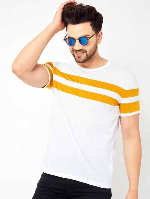 round neck cut and sew t-shirt - 18528765 -  Standard Image - 0