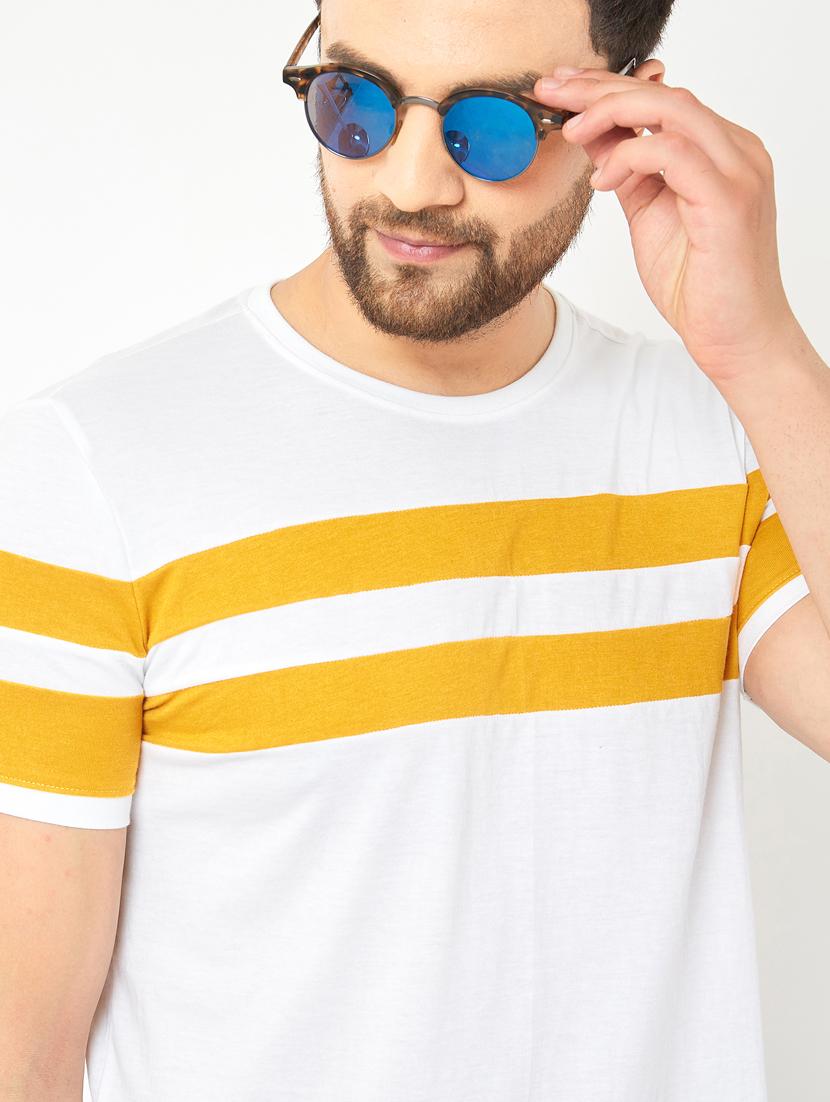 round neck cut and sew t-shirt - 18528765 - Standard Image - 2