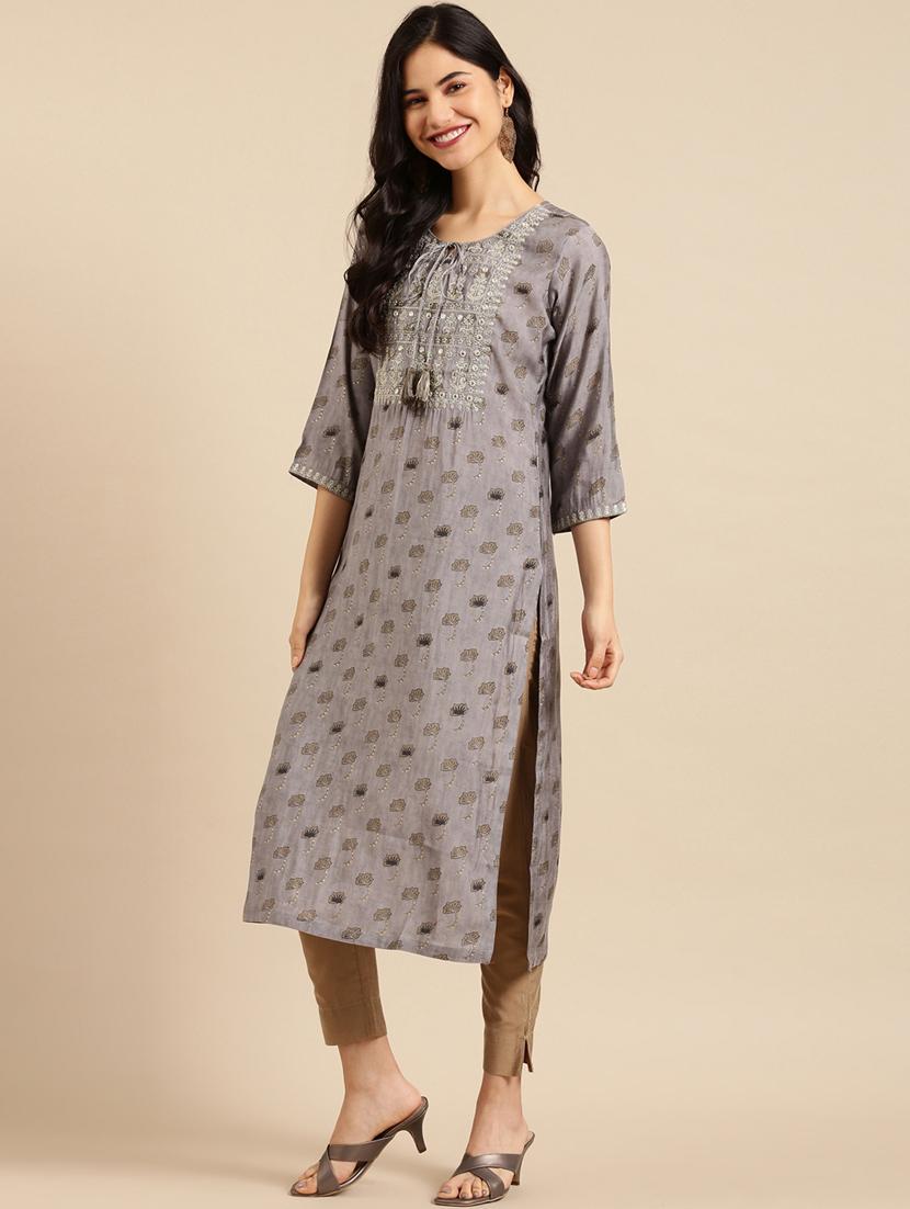 women's straight kurta - 18532135 - Zoom Image - 0