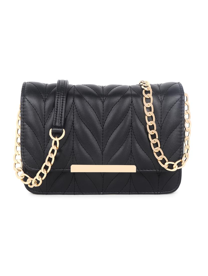 black quilted regular sling bag - 18546929 - Zoom Image - 0