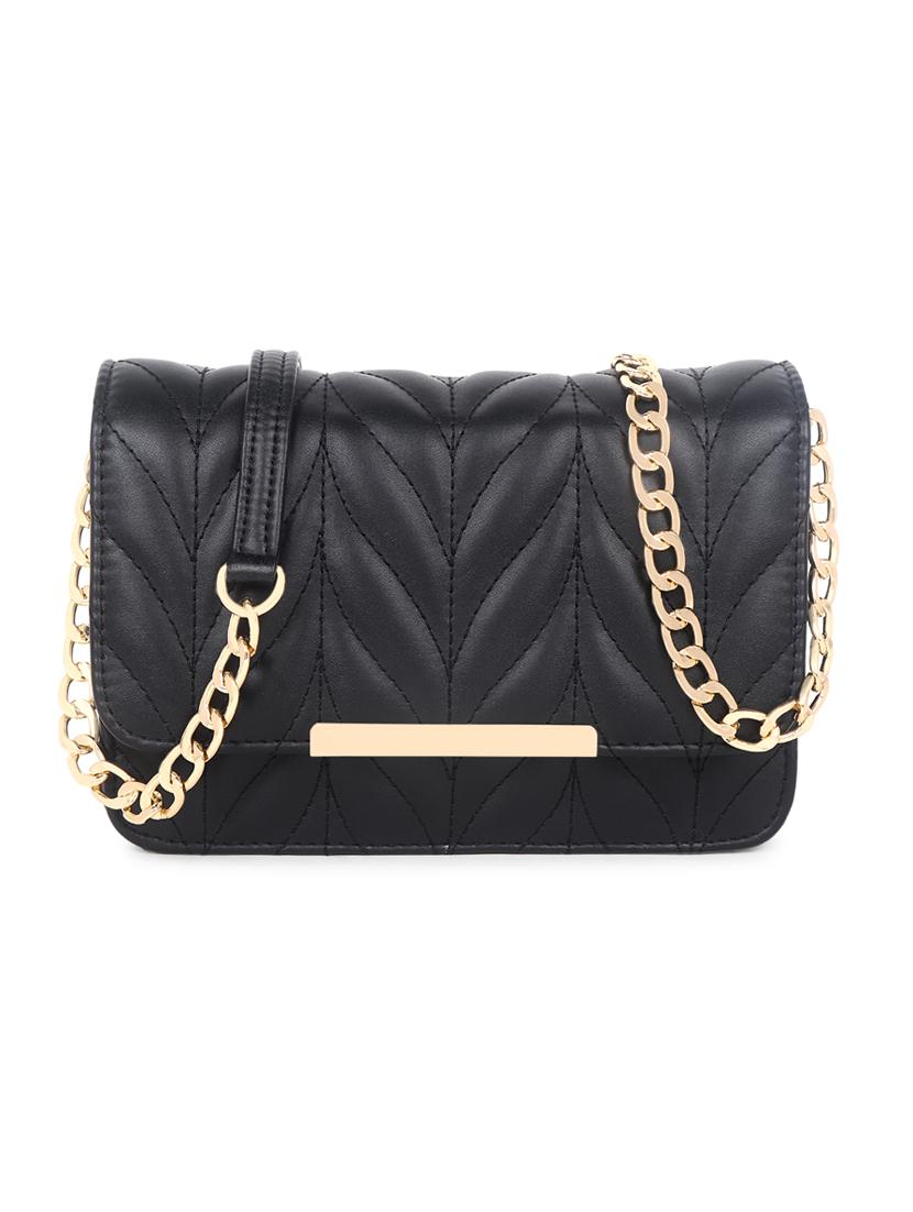 black quilted regular sling bag - 18546929 -  Zoom Image - 0