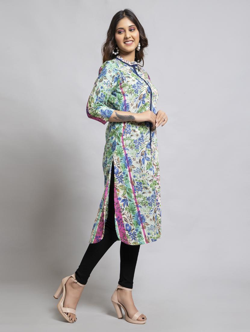 women's straight kurta - 18566586 - Zoom Image - 2