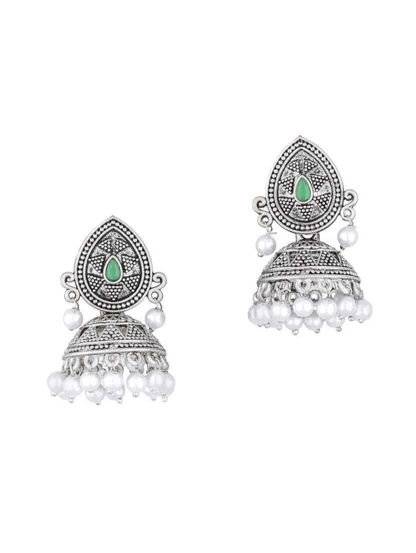 silver plated earring - 18567205 - Standard Image - 3