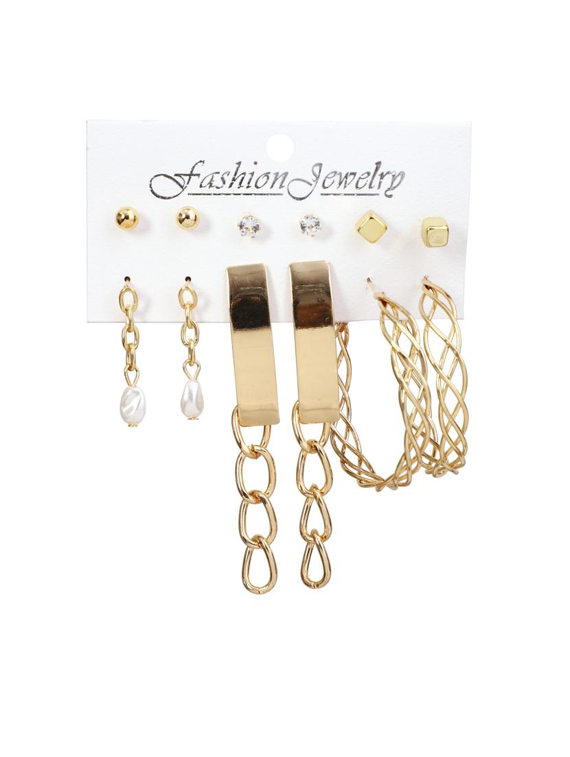 multi colored brass balli earring - 18575385 - Standard Image - 4