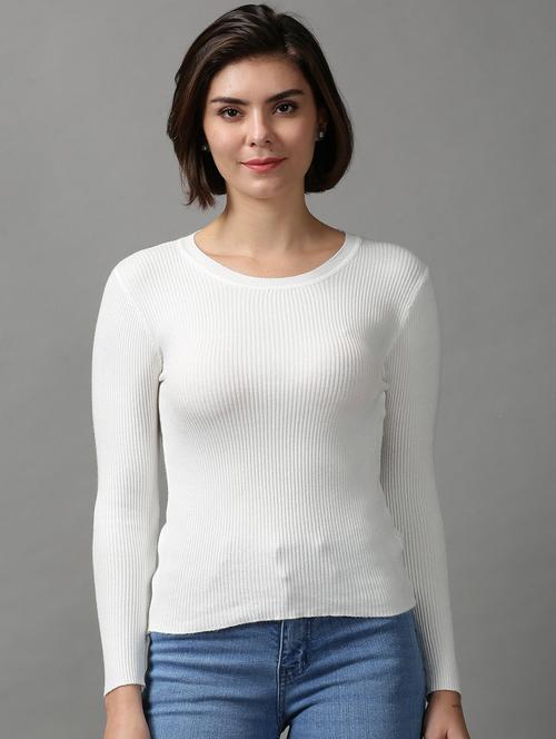 round neck solid top  - 18589156 - Very Small Image - 1