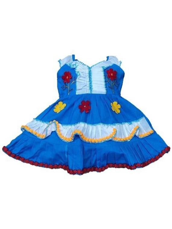 girls asymmetric neck sleeveless frock - 18591846 - Zoom Image - 0