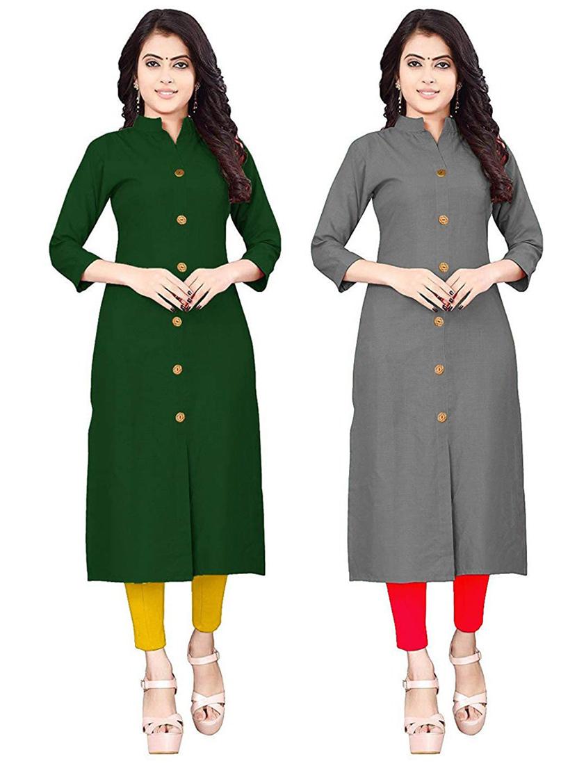 women's front slit kurta - 18594553 -  Standard Image - 0