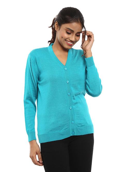 v-neck solid cardigan  - 18616754 - Very Small Image - 1