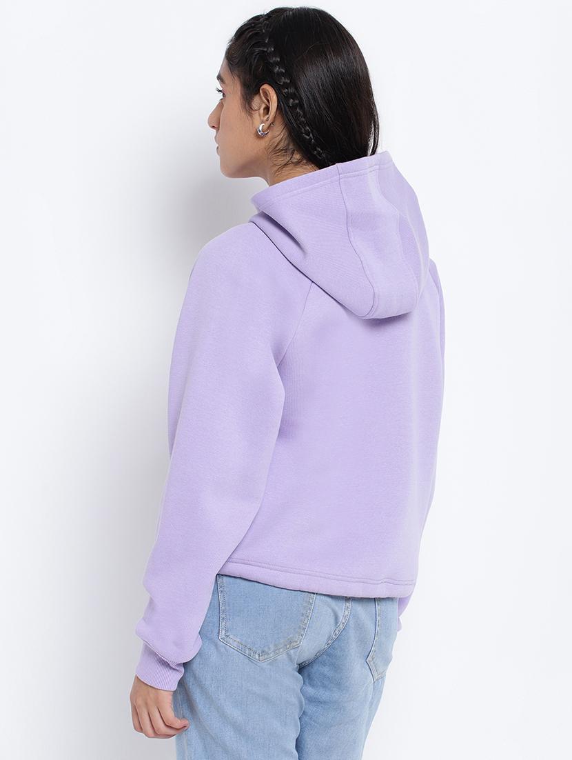 chest print hood neck sweatshirt - 18633583 - Standard Image - 2