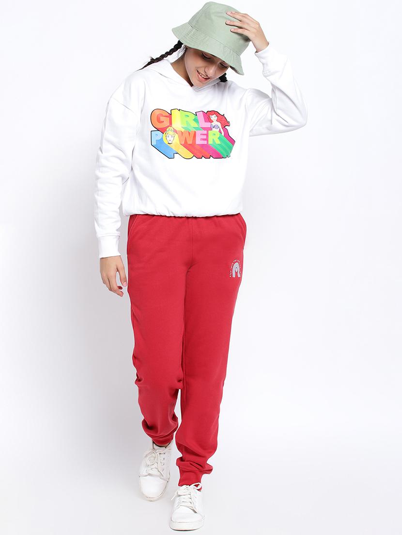 chest print hood neck sweatshirt - 18633591 - Standard Image - 3