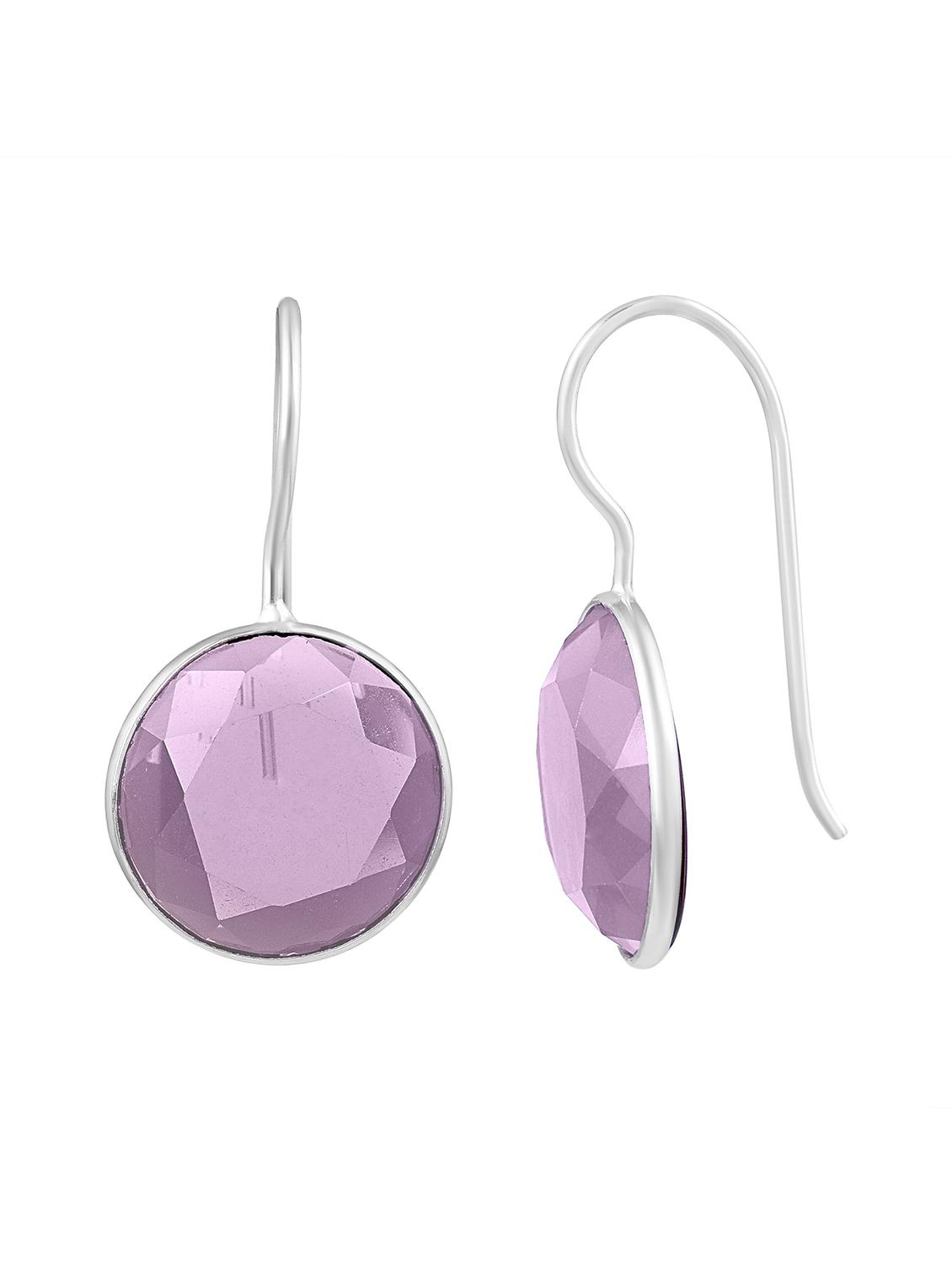 purple brass drop earring - 18637339 - Standard Image - 2