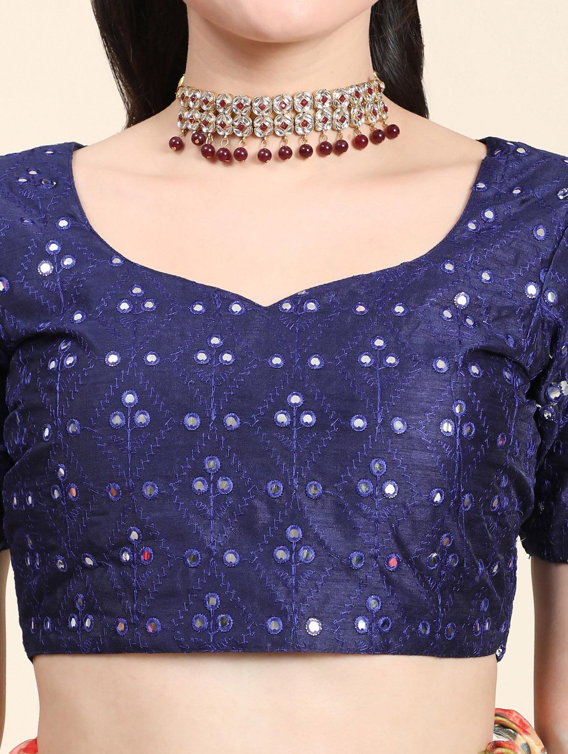 floral printed lehenga choli with dupatta - 18651041 - Standard Image - 5