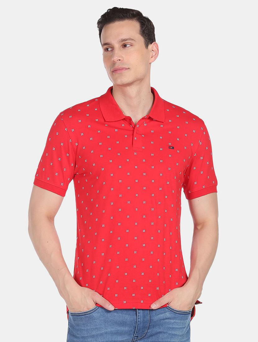 mens printed polo t-shirt - 18656997 -  Zoom Image - 0