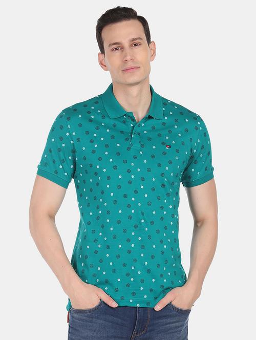 mens printed polo t-shirt - 18657005 -  Standard Image - 0