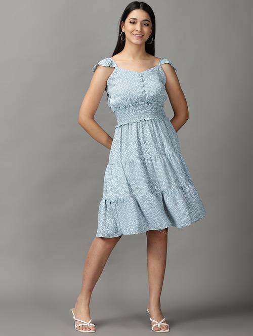 women's tiered dress floral dress - 18658938 - Very Small Image - 1