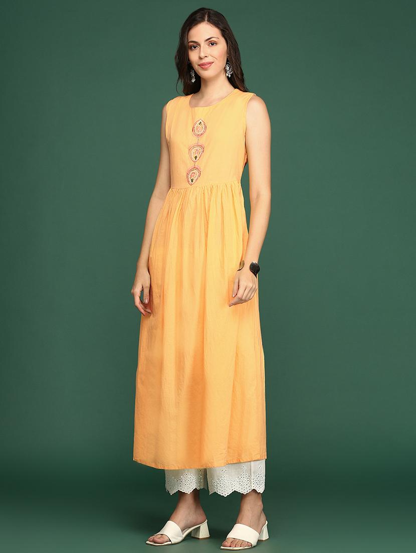 women's flared kurta - 18683101 - Standard Image - 2