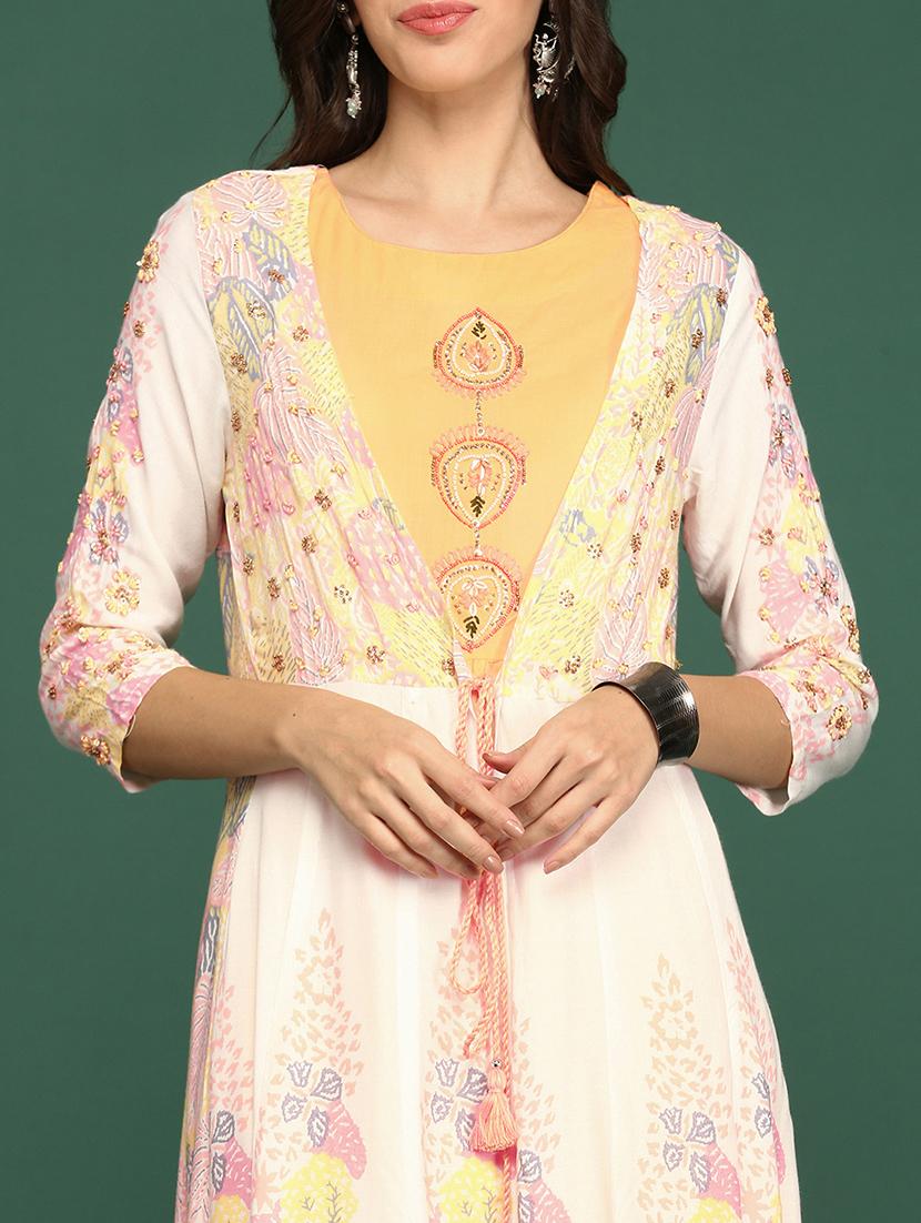 women's flared kurta - 18683101 - Standard Image - 5
