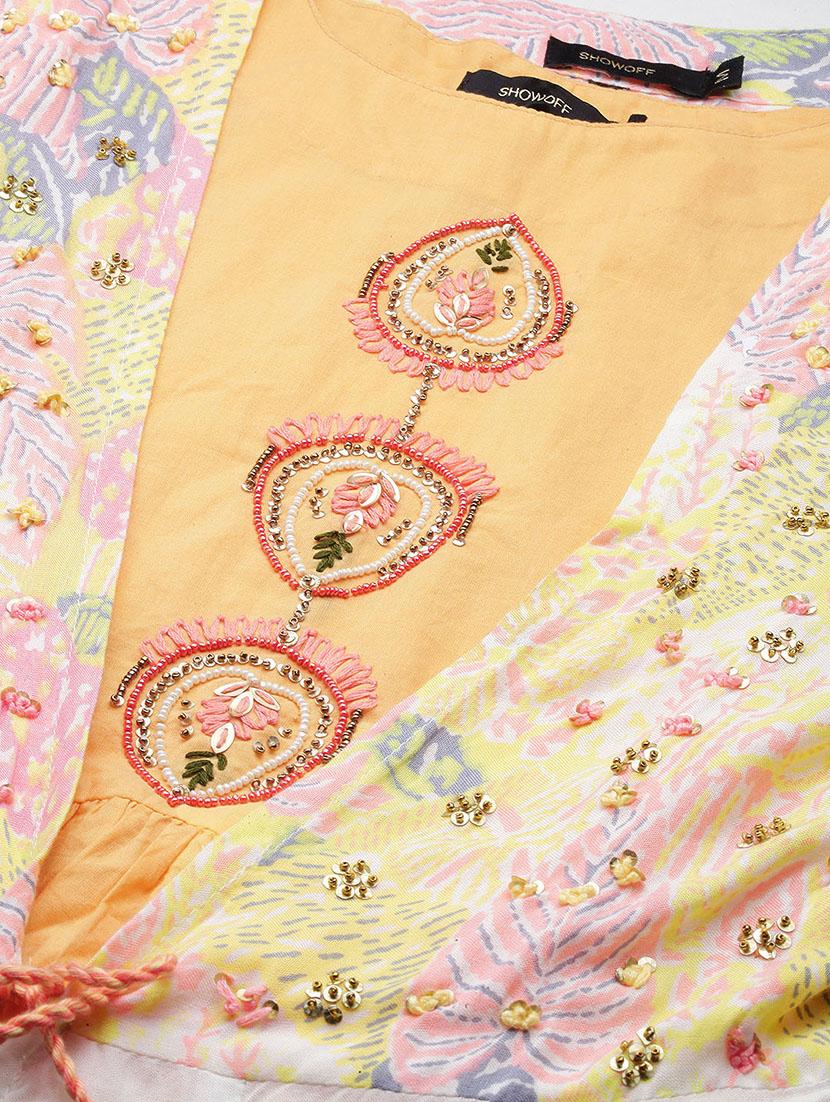 women's flared kurta - 18683101 - Standard Image - 7