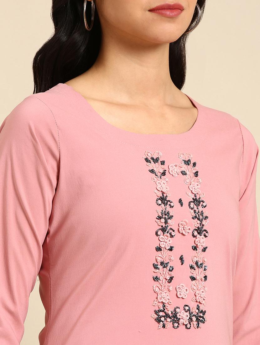 women's straight kurta - 18683139 - Standard Image - 3