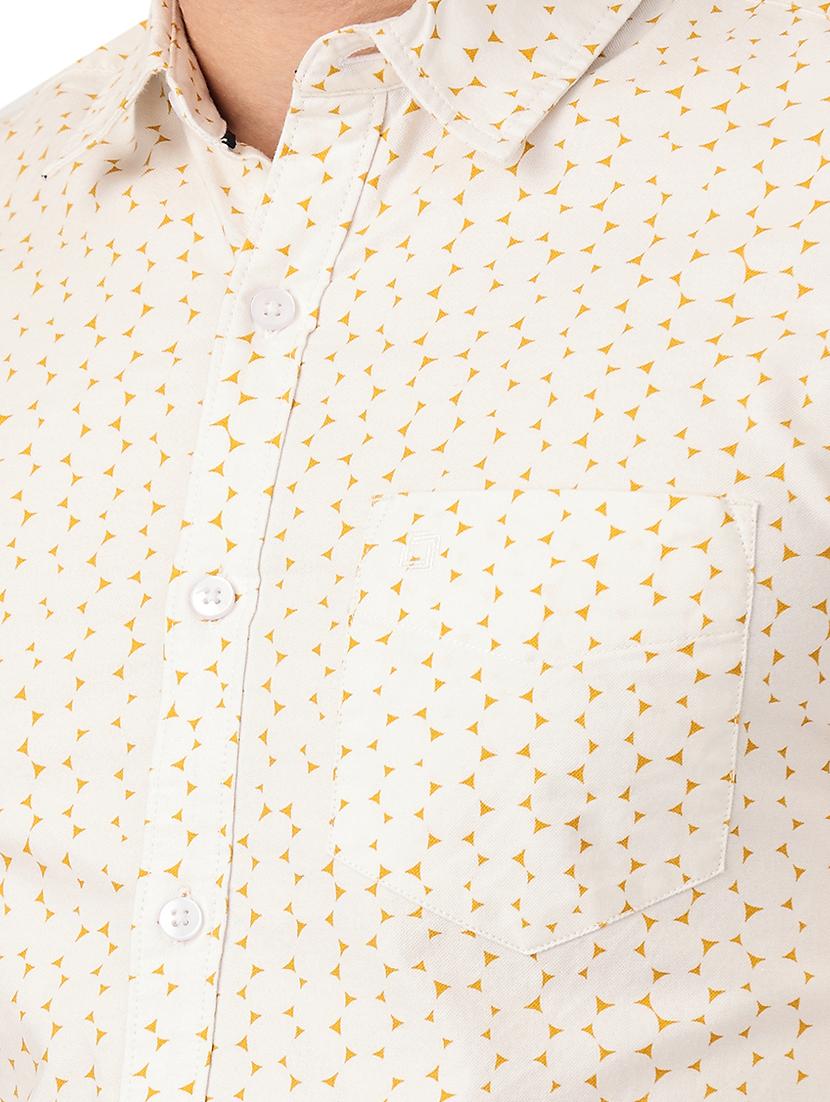 mens micro print casual shirt - 18686943 - Standard Image - 4