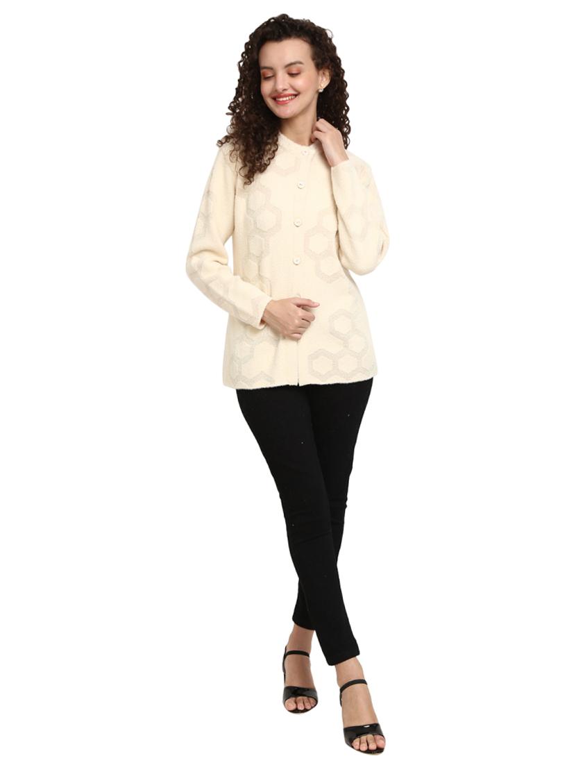 button up wool cardigan - 18687938 - Zoom Image - 3