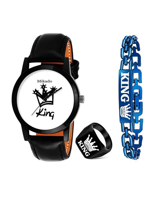 men's analog watch combo - 18690083 - Very Small Image - 1