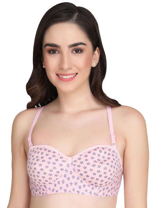 pink printed t-shirt bra - 18691530 - Very Small Image - 1