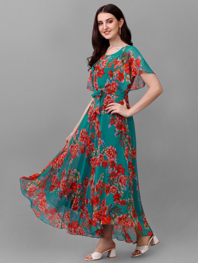 women's ruffle floral dress - 18736067 - Standard Image - 2