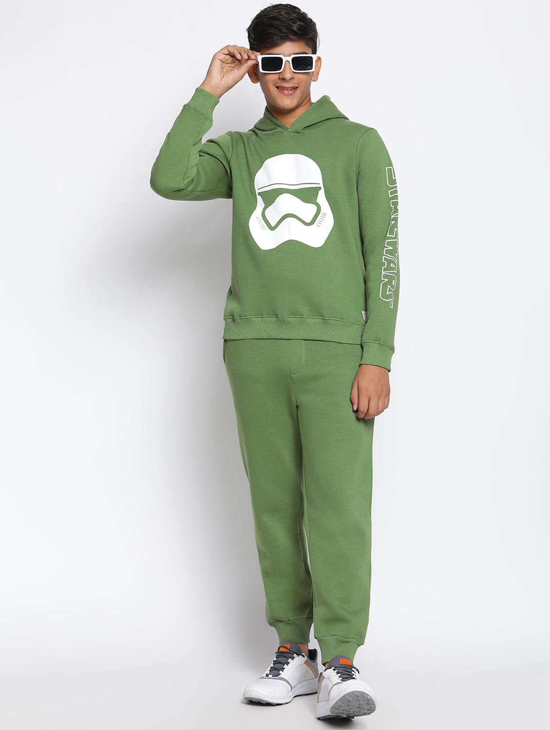 green fleece track wear - 18736279 - Standard Image - 4