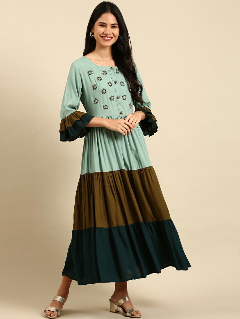 women's tiered kurta - 18736728 - Zoom Image - 0
