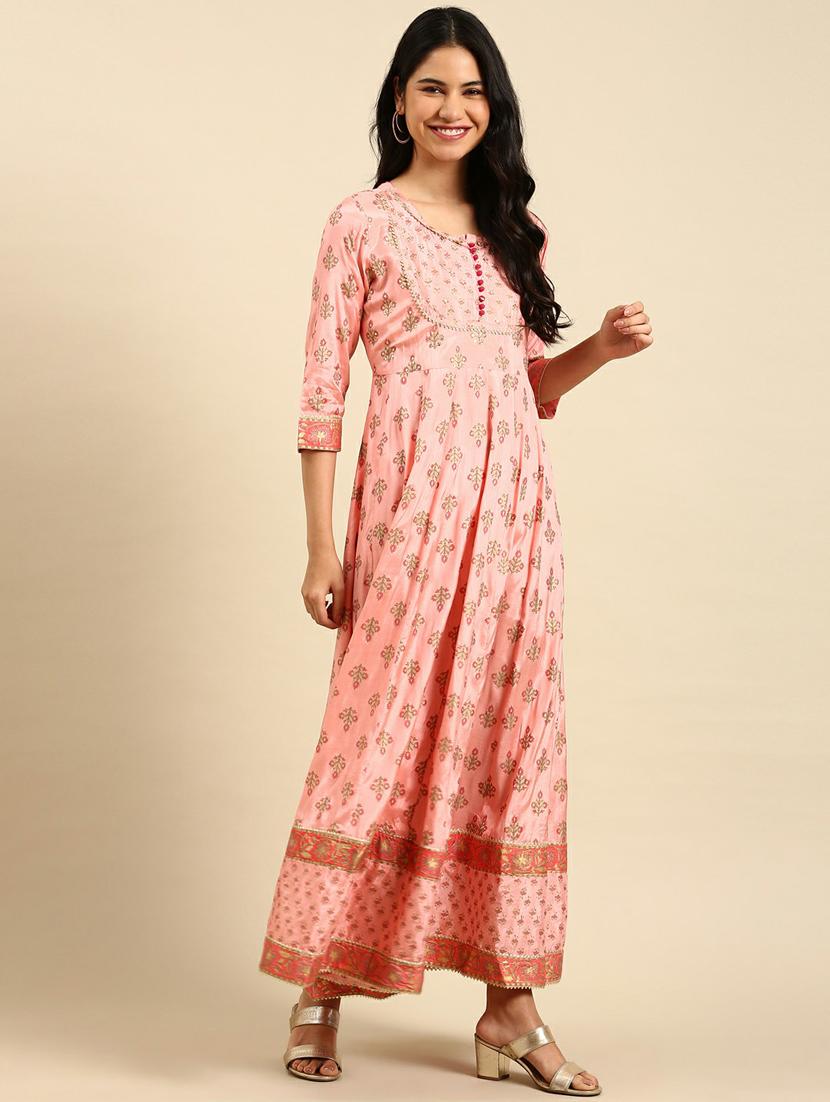 women's flared kurta - 18736769 -  Standard Image - 1