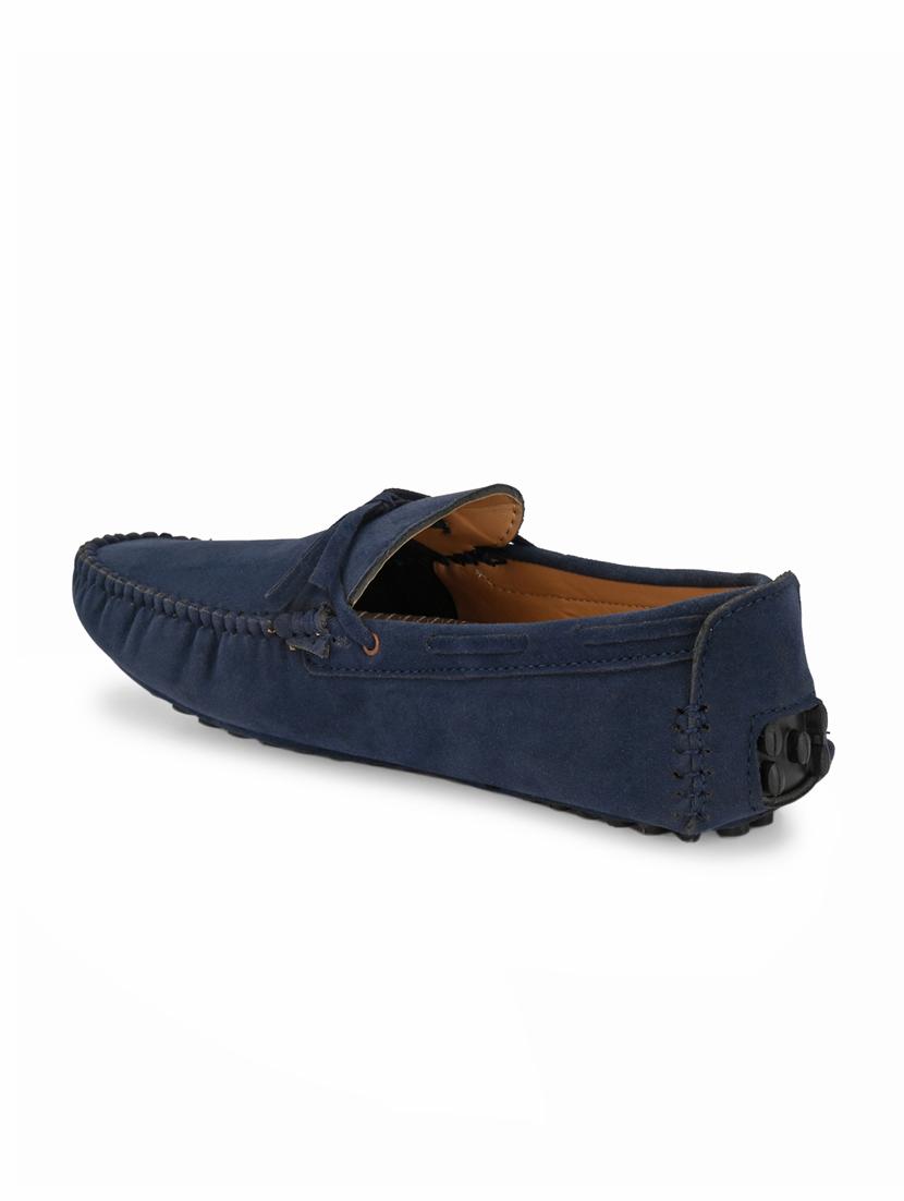 blue suede slip on loafers - 18736931 -  Standard Image - 3