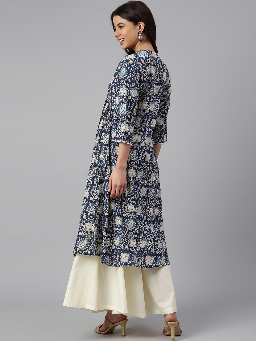 women's flared kurta - 18757915 - Standard Image - 2