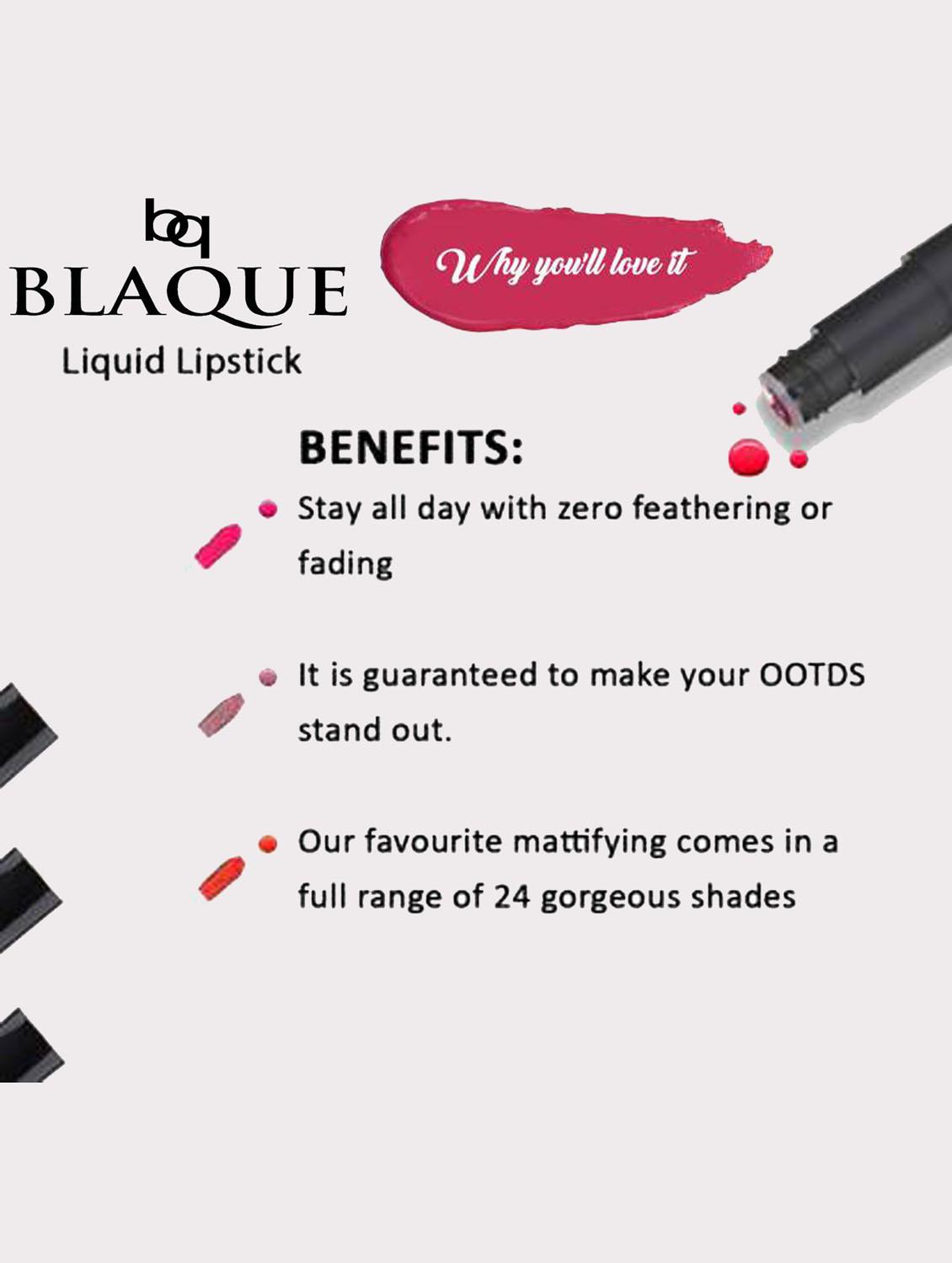 matte liquid lip gloss combo of 2 lipstick # 101-109 - 18767374 - Standard Image - 2