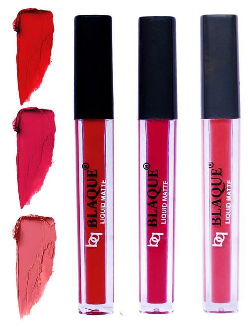 matte liquid lip gloss combo of 3 lipstick # 102-104-111 - 18767541 - Standard Image - 0