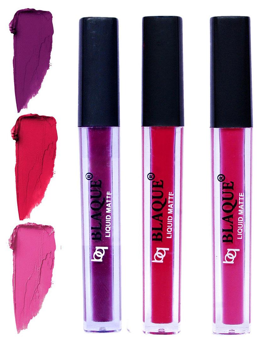 matte liquid lip gloss combo of 3 lipstick # 103-104-110