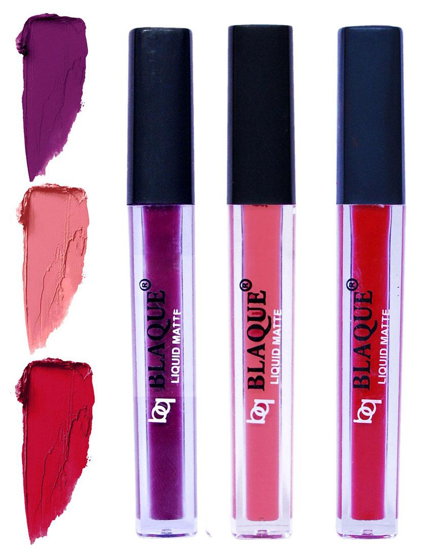 matte liquid lip gloss combo of 3 lipstick # 103-107-109 - 18767597 - Zoom Image - 0
