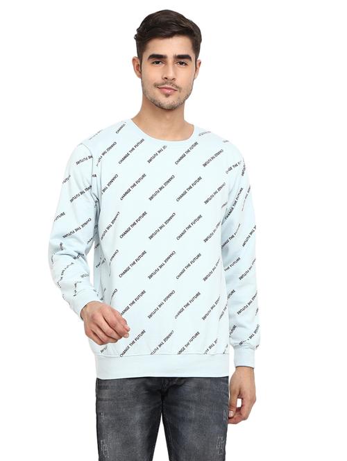 men typographic long sleeve regular fit sweatshirt - 18823246 - Very Small Image - 1
