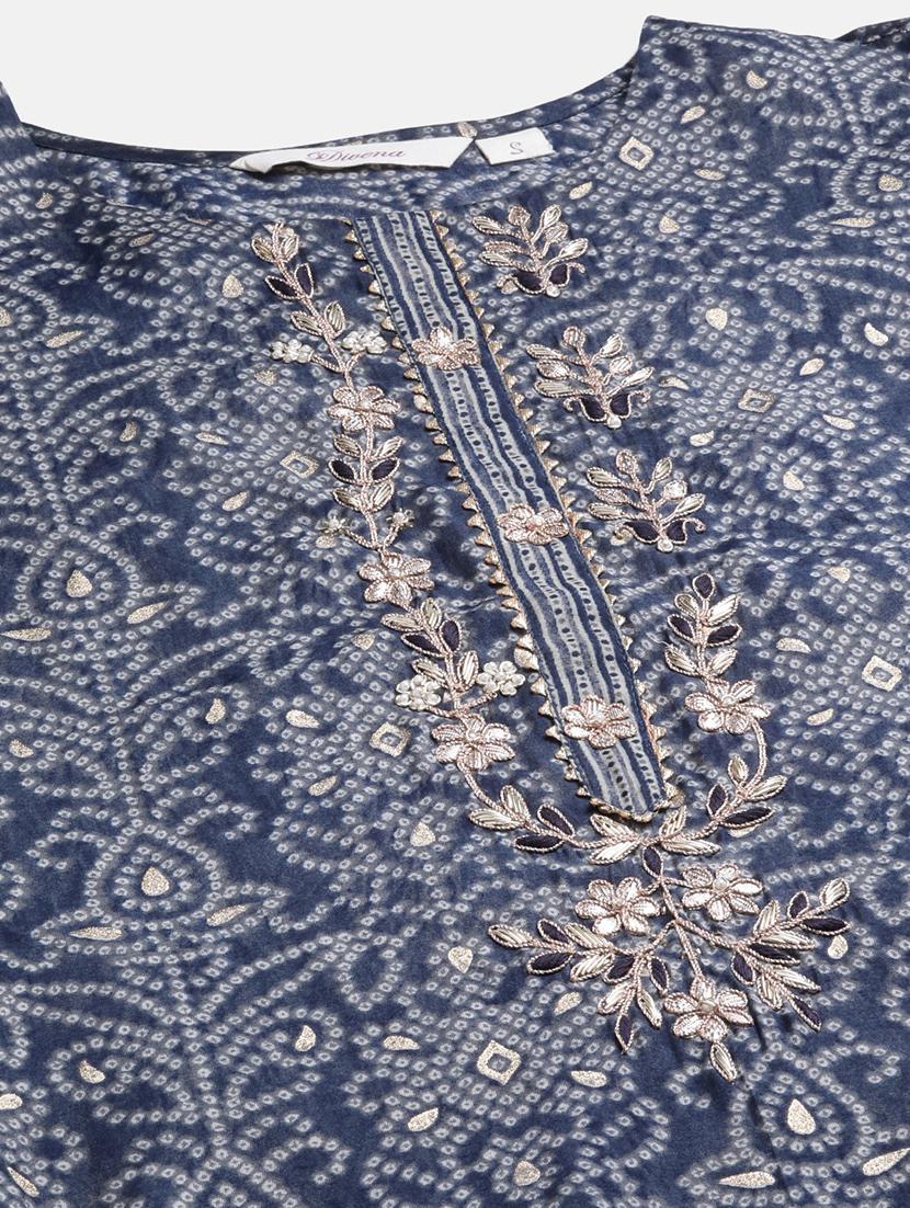 women three quarter sleeve kurta pant with dupatta set - 18886789 - Standard Image - 5