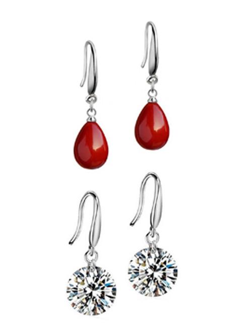 silver colored metal other earring - 18910367 - Standard Image - 0