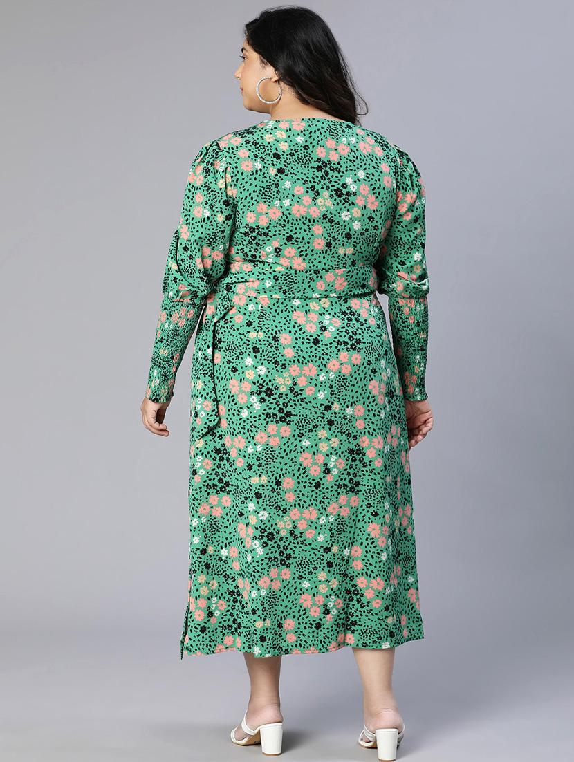 women's wrap floral dress - 18913120 - Standard Image - 3