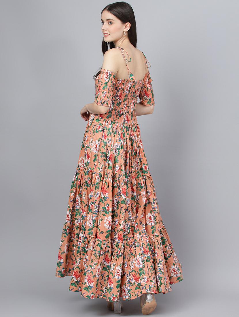 women's tiered dress floral dress - 18959493 - Standard Image - 3