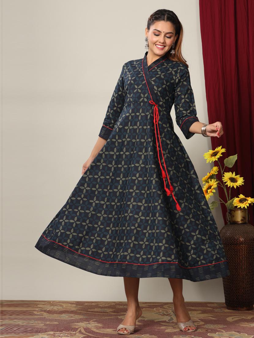 women's angrakha kurta